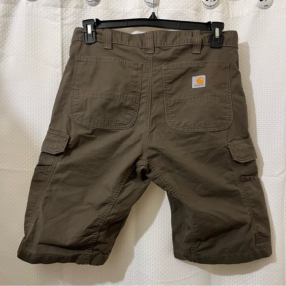 Carhartt Ripstop Cargo Shorts Men’s Durable Outdoor Work Pockets Brown 32 - Picture 8 of 12